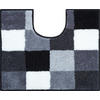 WC PREDLOŽKA, 49/60 cm - čierna/sivá, Basics, textil/plast (49/60cm) - Grund