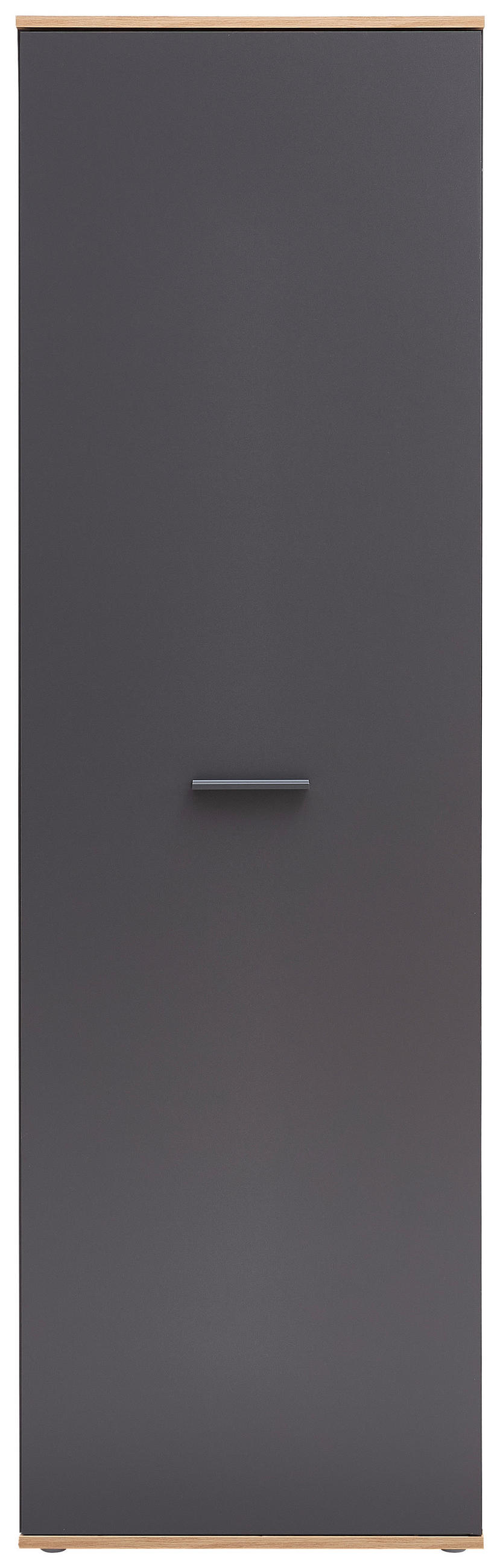 PREDSIEŇOVÁ SKRIŇA, antracitová, 60/199/38 cm - sivá/antracitová, Design, kompozitné drevo/plast (60/199/38cm) - Xora