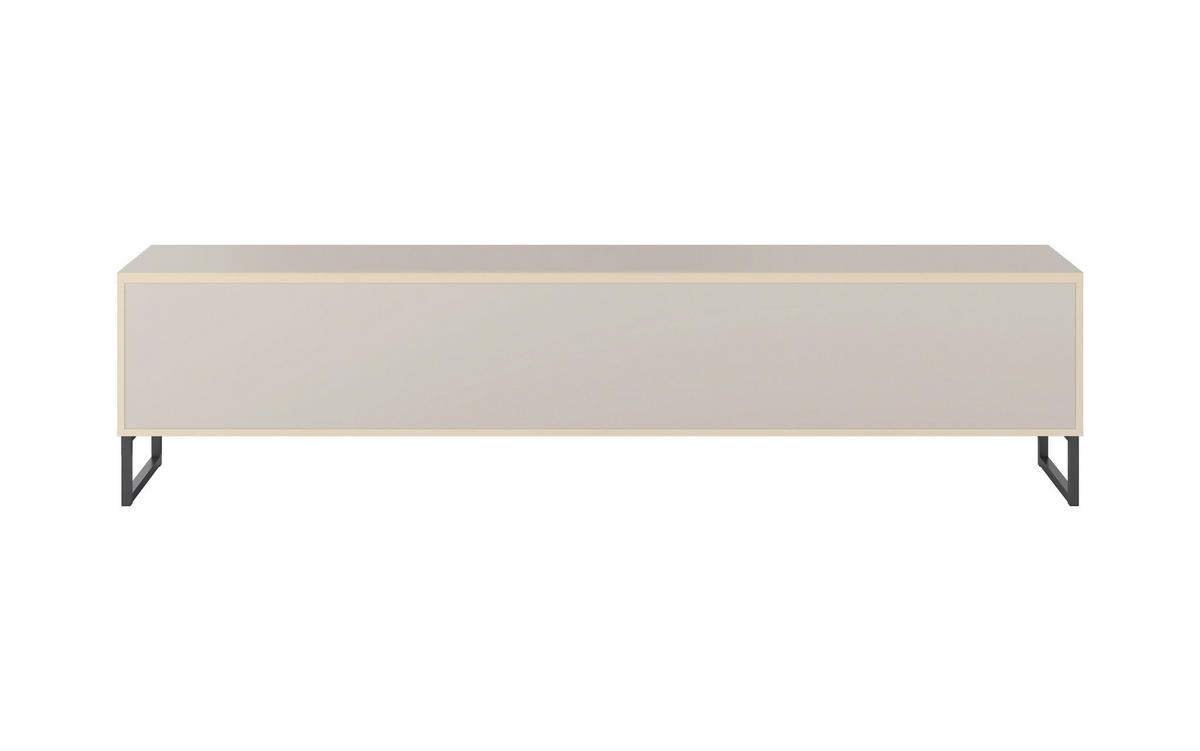 LOWBOARD Alto 208,5/50,9/36,5 cm  stehend  - Kaschmir/Schwarz, Design, Holzwerkstoff/Metall (208,5/50,9/36,5cm) - MID.YOU