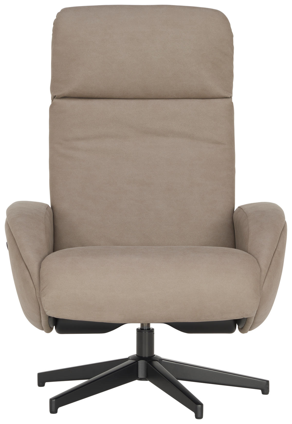 RELAXSESSELSET in Textil Taupe  - Taupe/Schwarz, Design, Textil/Metall (77/107/75cm) - Xora