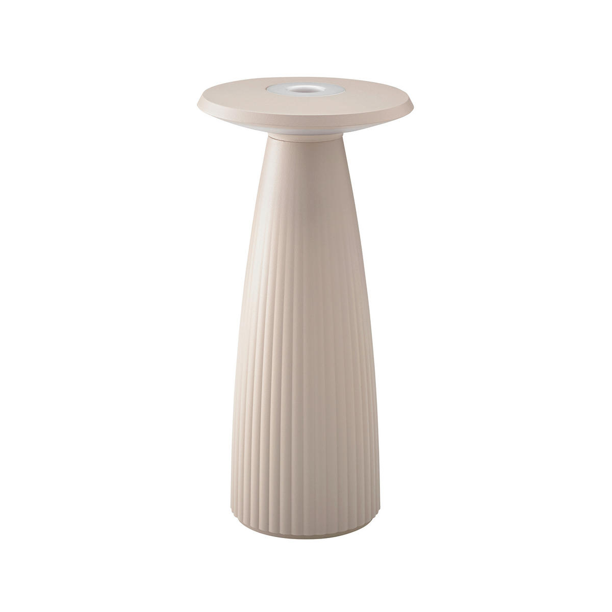 AKKU-TISCHLEUCHTE Nuflair 11,5/11,5/24 cm   - Beige, Design, Metall (11,5/11,5/24cm)