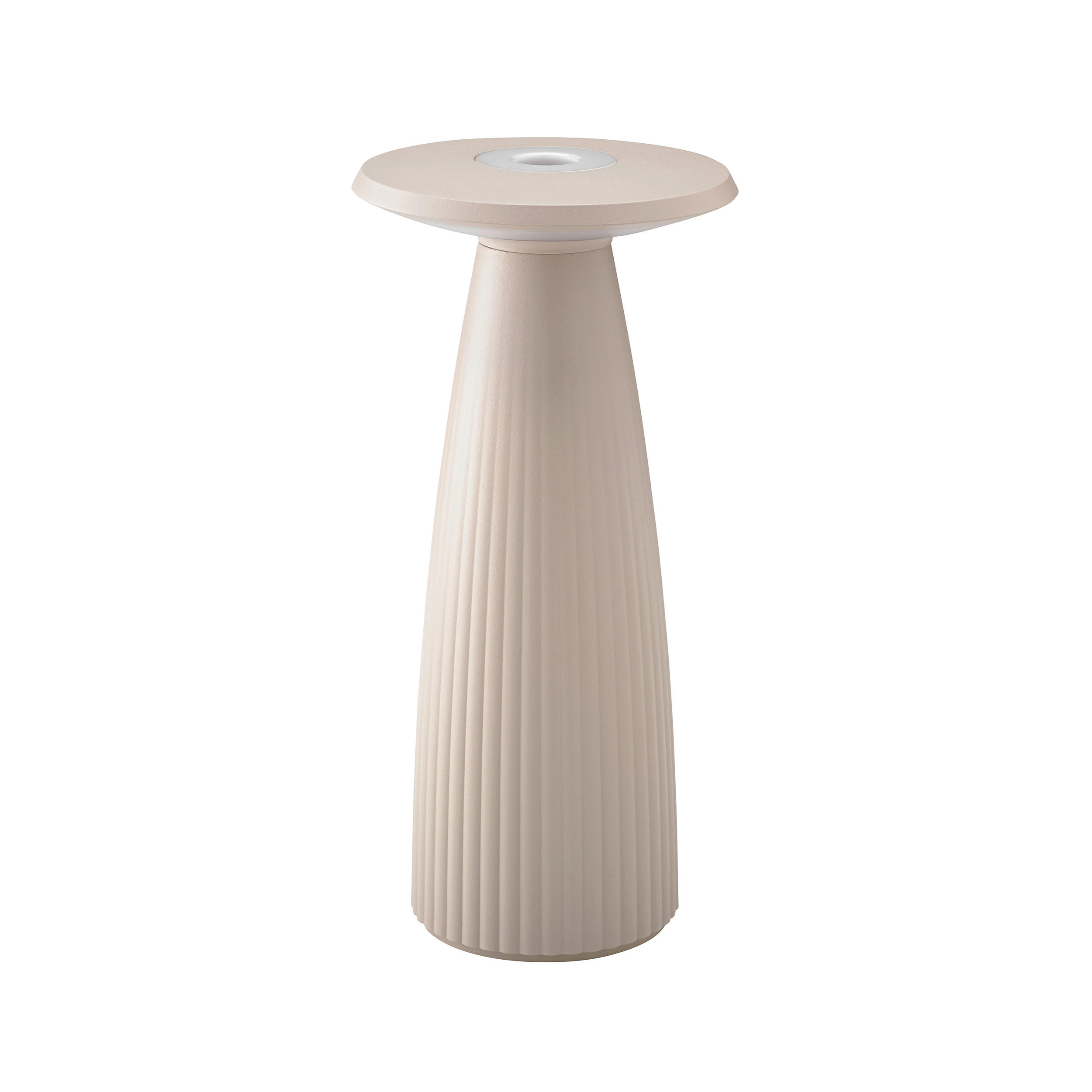 Sigor Akku-Tischleuchte Nuflair Beige 11.5x24x11.5 cm