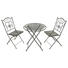 GARTENSET Stahl - Bronzefarben/Grün, Basics, Metall - Ambia Home