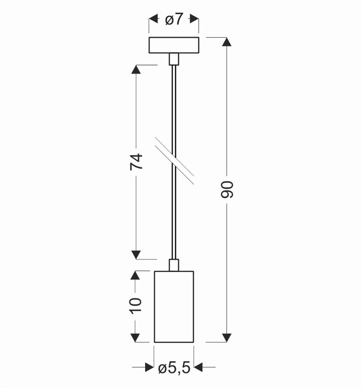 HÄNGLAMPA Candellux 7/7/90 cm  - svart, Design, metall (7/7/90cm)