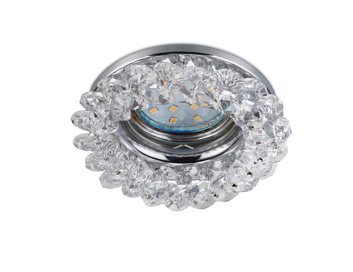 EINBAUSPOT 9,0/9,5 cm   - Chromfarben, LIFESTYLE, Glas/Metall (9,0/9,5cm) - Trio Leuchten