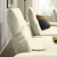 ECKSOFA  in Chenille Creme  170-195/280 cm  - Creme/Schwarz, Design, Textil/Metall (170-195/280cm) - Dieter Knoll