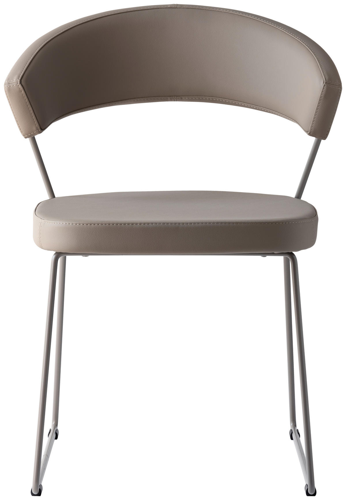 STUHL - Greige, Design, Textil/Metall (57/75,5/52cm) - Connubia 