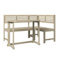 GARTENSET 3-teilig  - Akaziefarben, ROMANTIK / LANDHAUS, Holz (150/50cm) - Ambia Garden