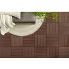 TERRASSENFLIESE Dunkelbraun 11 Stück  - Dunkelbraun, Basics, Kunststoff (30/30/2cm) - Ambia Garden