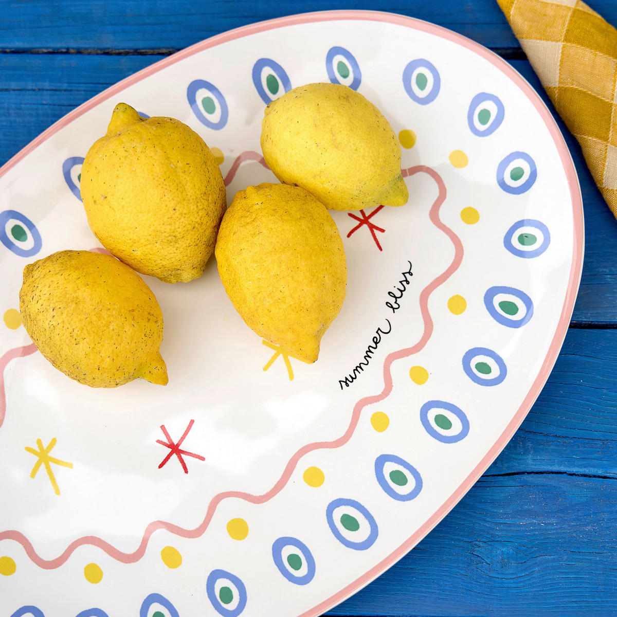 SERVIERPLATTE SUMMER BLISS 32/45 cm  - Multicolor, Basics, Keramik (32/45cm) - Costa Nova