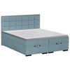 BOXSPRINGBETT 180/200 cm  in Blau  - Blau/Schwarz, Konventionell, Kunststoff/Textil (180/200cm) - home24