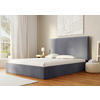 POLSTERBETT Bettkasten, Lattenrost 180/200 cm  in Anthrazit  - Anthrazit/Schwarz, Design, Holz/Textil (180/200cm) - Boxxx