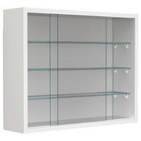 HÄNGEVITRINE in Weiss  - Weiss/Transparent, Design, Glas/Holzwerkstoff (50/40/12cm) - MID.YOU