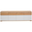 LOWBOARD  in 190/57/40 cm  - Eichefarben/Weiß, KONVENTIONELL, Holzwerkstoff (190/57/40cm) - Novel