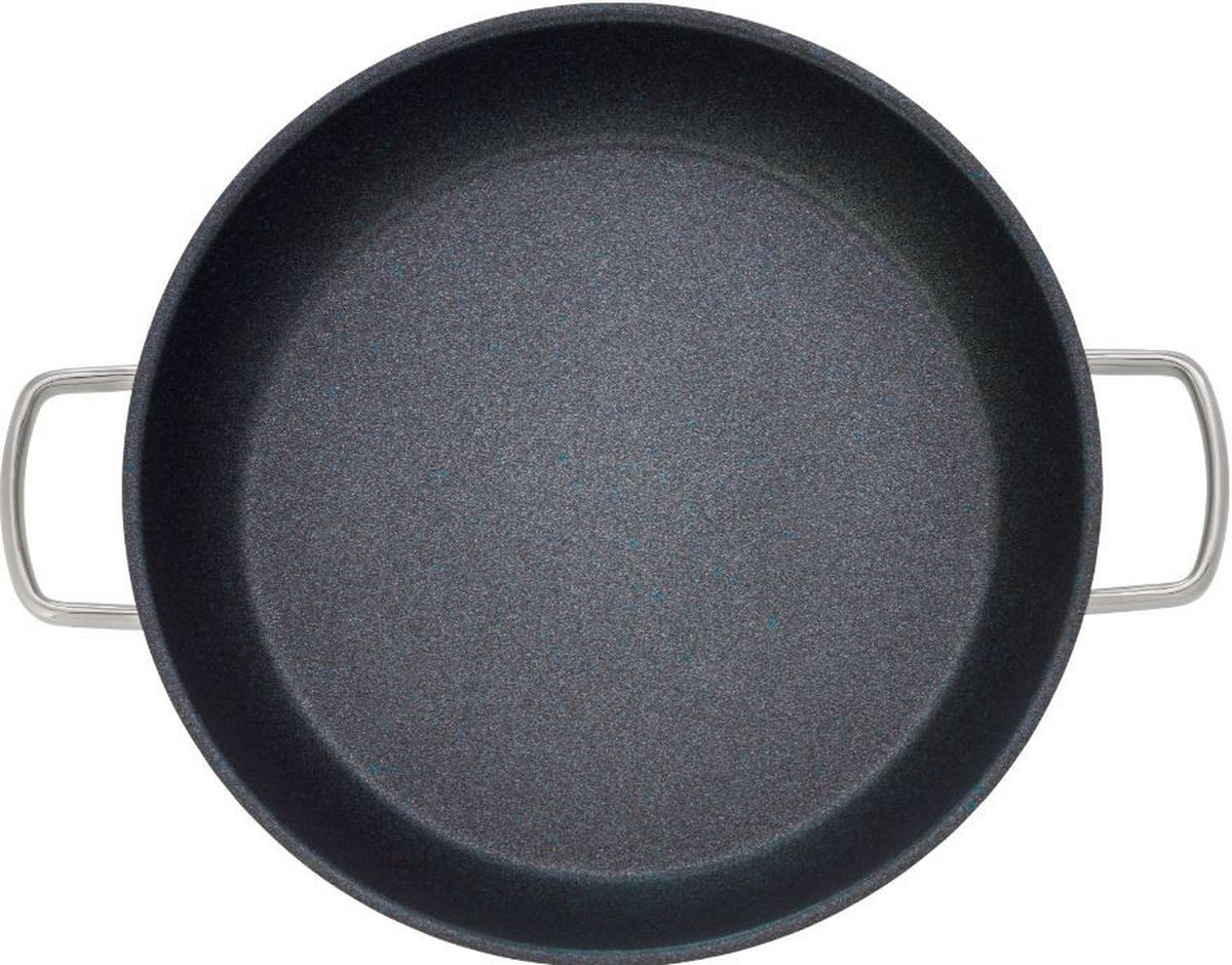 SERVIERPFANNE Permadur Advance 32 cm  - Silberfarben/Schwarz, Design, Metall (32cm) - WMF