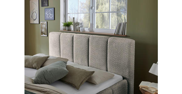 POLSTERBETT 180/200 cm in Grau - Schwarz/Grau, Design, Holz/Textil (180/200cm) - Xora