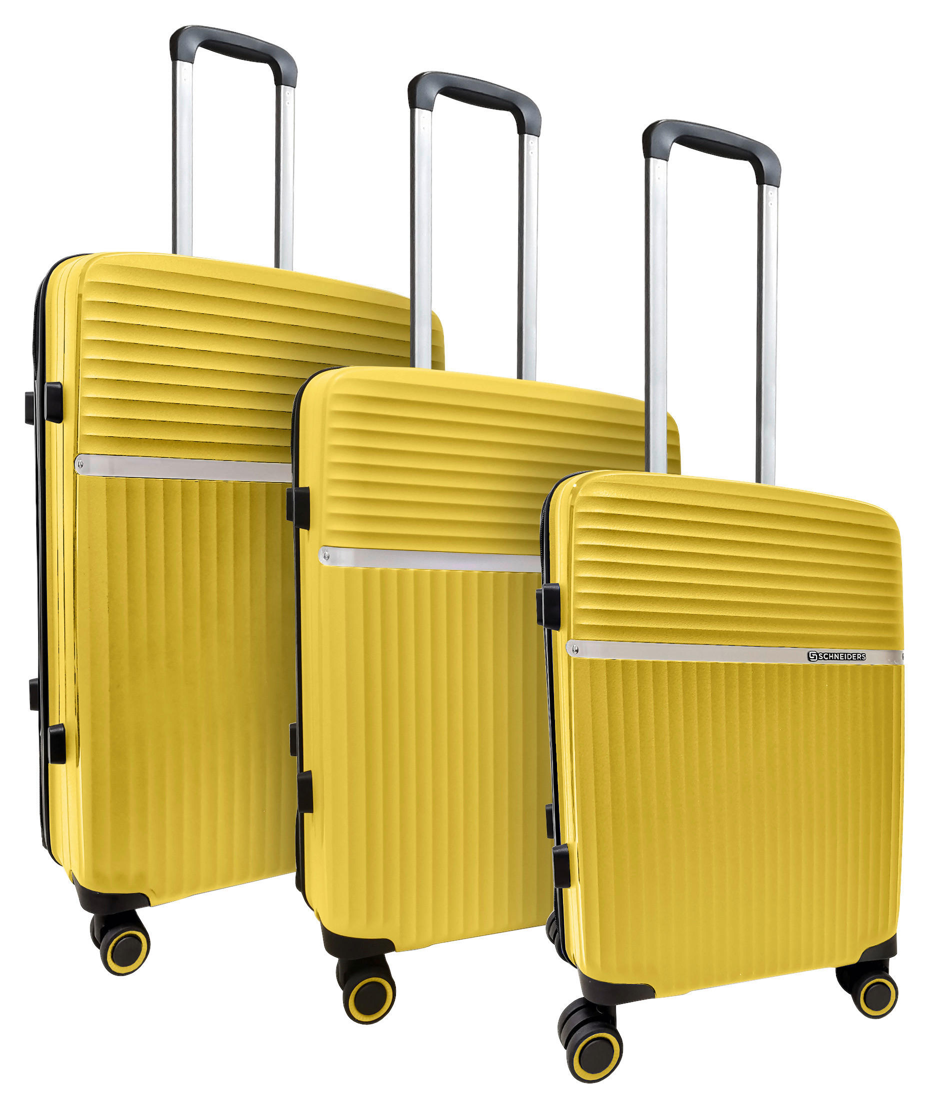 SET VALIZE DE CĂLĂTORIE - galben închis, Design, plastic (49,5/75,5/29cm) - Schneiders