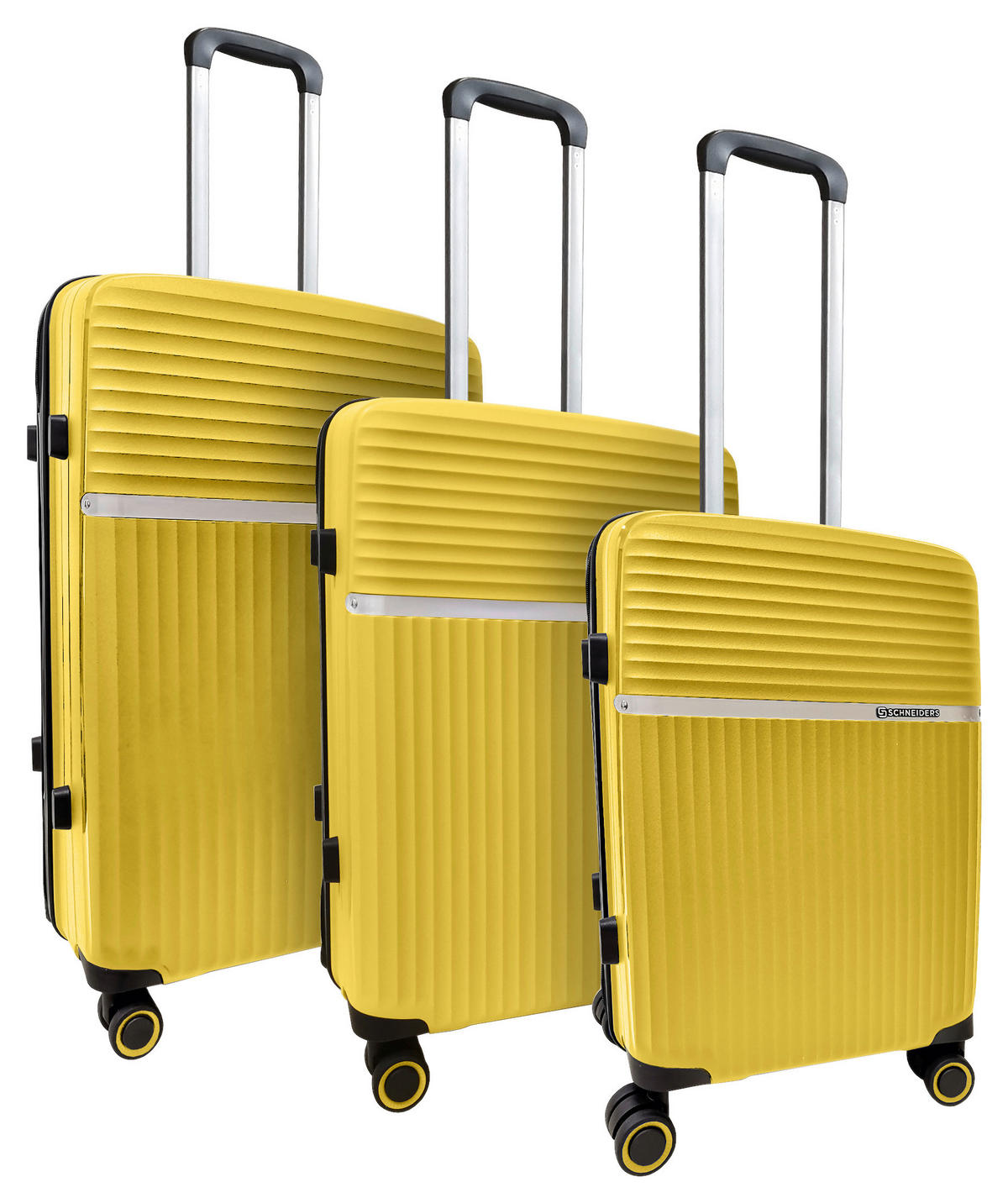 SET VALIZE DE CĂLĂTORIE - galben închis, Design, plastic (49,5/75,5/29cm) - Schneiders