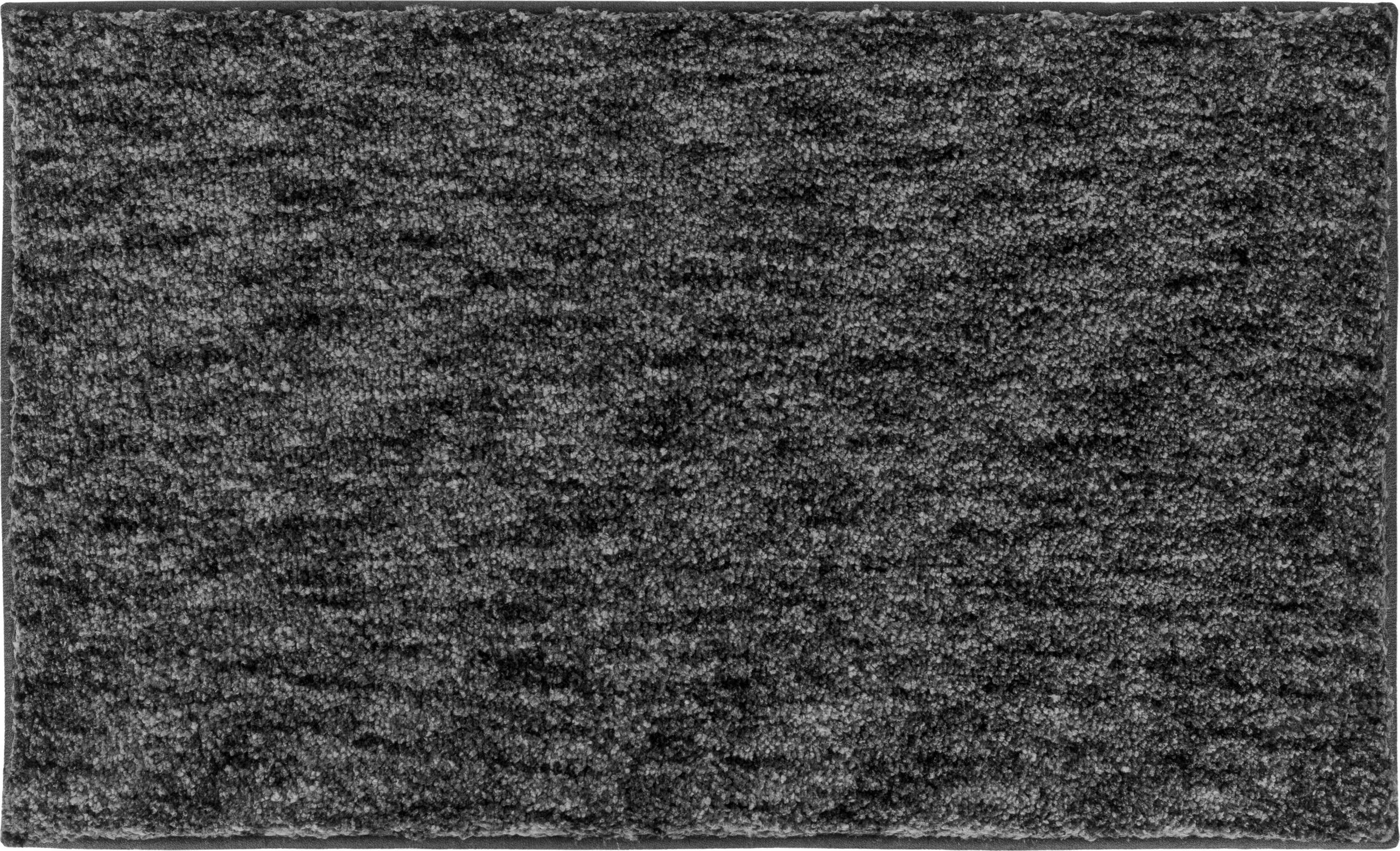 BADTEPPICH Mirage Anthrazit 60/100 cm  - Anthrazit, Basics, Kunststoff/Textil (60/100cm) - Grund