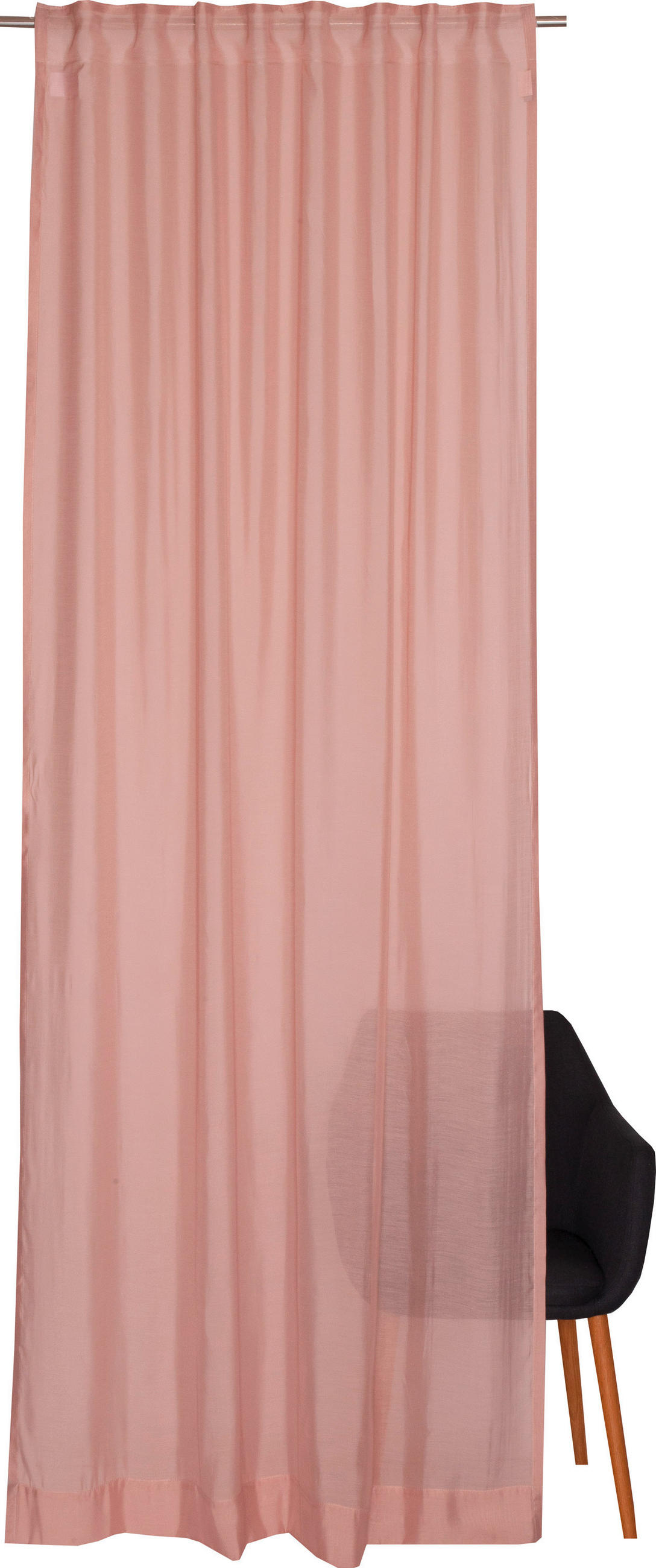 FERTIGVORHANG transparent  - Rosa, Basics, Textil (130/250cm) - Schöner Wohnen
