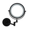 SCHMINKSPIEGEL  - Schwarz, Basics, Glas/Metall (13cm) - Sadena