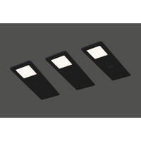 UNTERBAULEUCHTEN-SET 7/0,4/19 cm   - Schwarz, Basics, Metall (7/0,4/19cm)