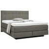 BOXSPRINGBETT 180/200 cm  in Braun  - Schwarz/Braun, Design, Holzwerkstoff/Kunststoff (180/200cm) - Beldomo - Sleep