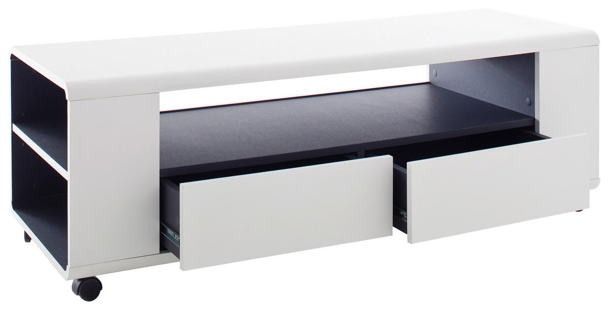 LOWBOARD  in 119/46/43 cm  - Anthrazit/Weiß, Basics, Holzwerkstoff (119/46/43cm)