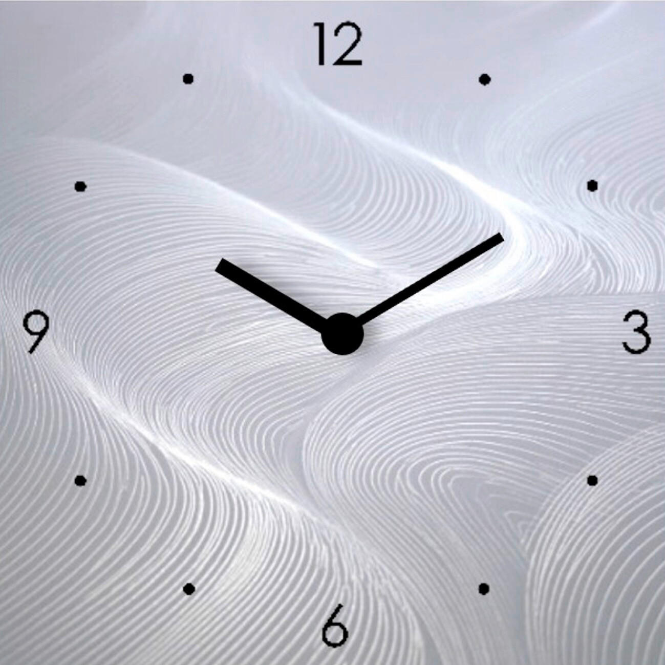 Euroart Wanduhr Abstract Waves Clock Mehrfarbig 20x20x3.1 cm
