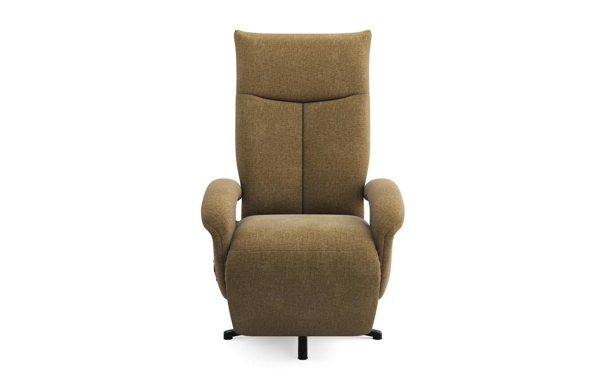SESSEL in Flachgewebe Olivgrün  - Schwarz/Olivgrün, KONVENTIONELL, Textil/Metall (74/112/82cm) - Sit & More