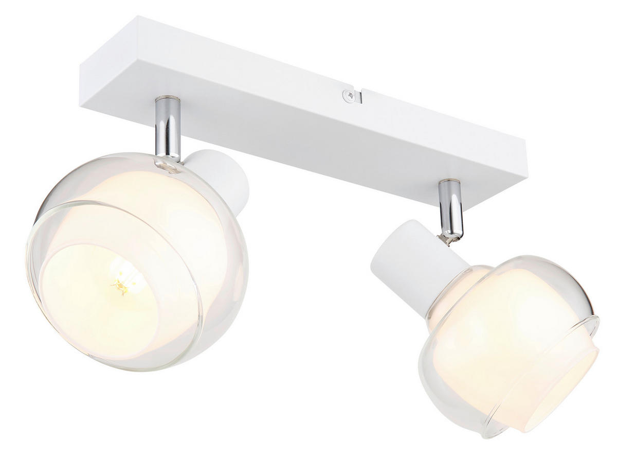 STRAHLER - Klar/Chromfarben, Design, Glas/Metall (26/10,5/13,5cm) - Globo