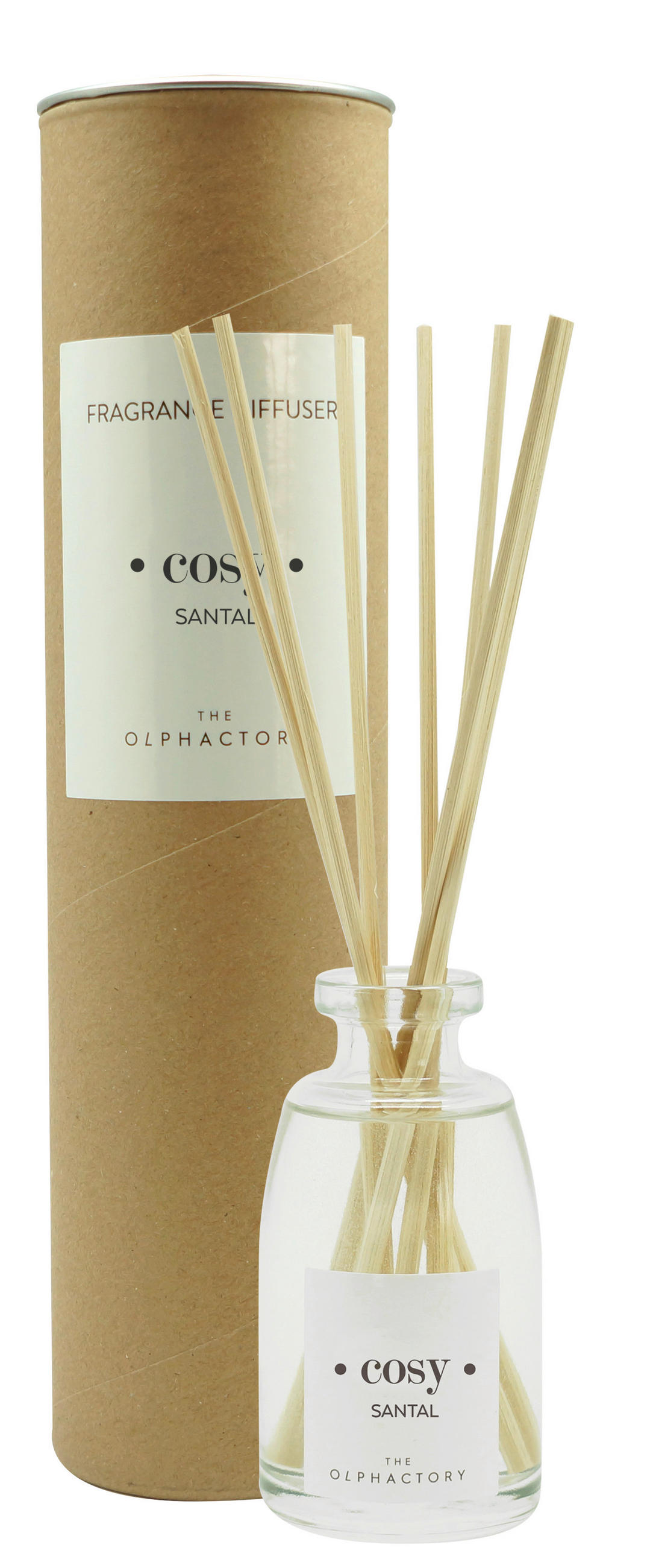 Difuzor Santal  - večbarvno, Basics, karton/steklo (100ml) - The Olphactory
