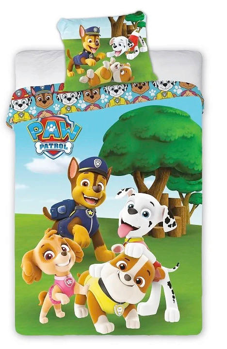 DJEČJA POSTELJINA 140/200 cm   - višebojno, Konvencionalno, tekstil (140/200cm) - Paw Patrol
