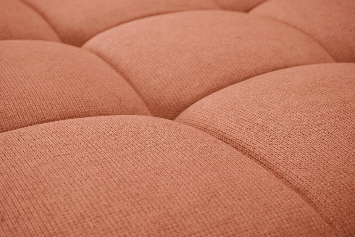 ECKSOFA Cognac Flachgewebe, Mikrofaser  - Chromfarben/Cognac, Design, Kunststoff/Textil (198/312cm) - Livetastic
