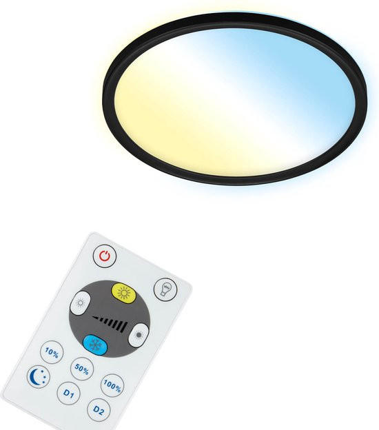 LED PANEL  - crna, Basics, plastika (29,3/2,5cm)