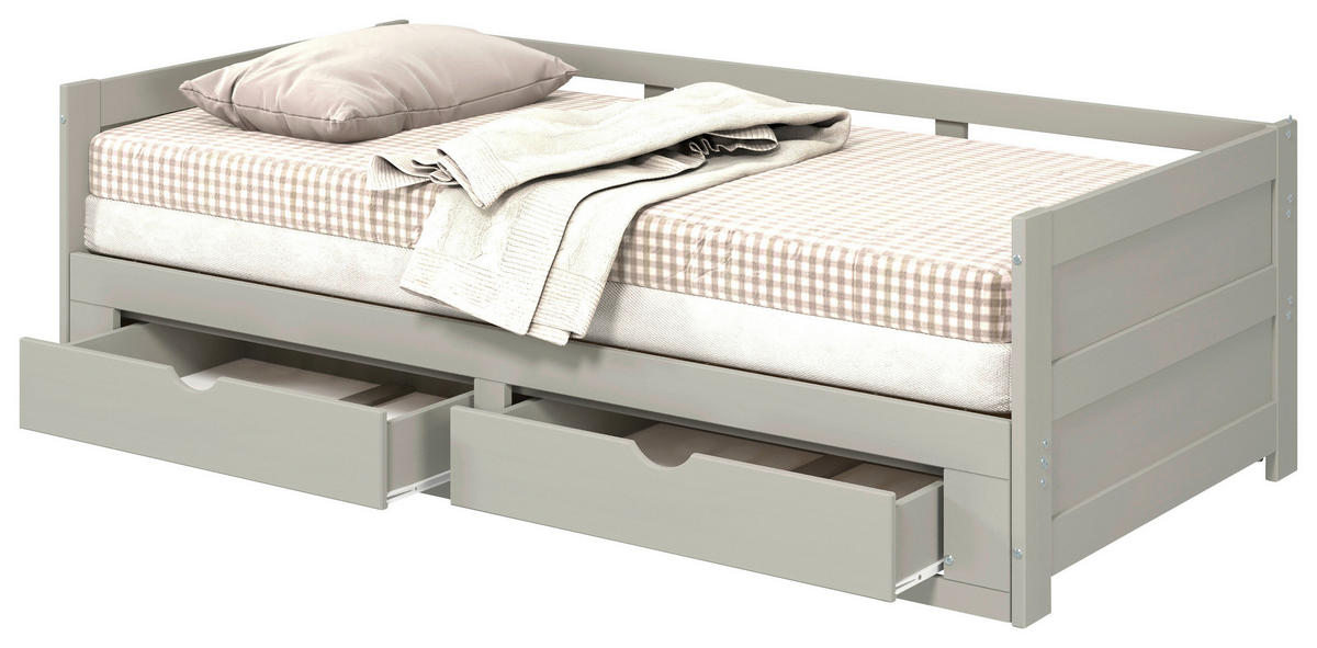 AUSZIEHBETT 200/100 cm Taupe  - Taupe/Naturfarben, Modern, Holz/Holzwerkstoff (200/100cm) - MID.YOU