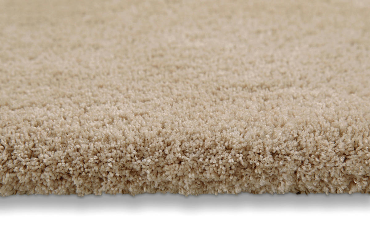 BADTEPPICH Beige, Cappuccino 90 cm  - Beige/Cappuccino, Basics, Kunststoff/Textil (90cm) - WECON HOME BASIC