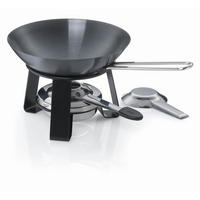 PARTY WOKSET Joy  - Schwarz, KONVENTIONELL, Metall (18/15cm) - Kela