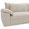 ECKSOFA  in Webstoff Beige  306/198 cm  - Beige/Schwarz, MODERN, Kunststoff/Textil (306/198cm) - Carryhome