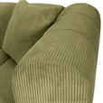 ECKSOFA Hellgrün Cord Zierkissen, Rücken echt  - Schwarz/Hellgrün, KONVENTIONELL, Kunststoff/Textil (162/250cm) - Carryhome