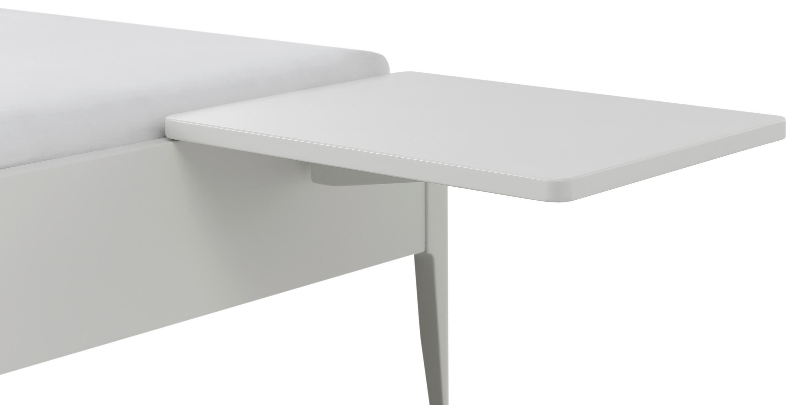 NACHTTISCH 48/9/38 cm  - Buchefarben/Weiß, Design, Holzwerkstoff (48/9/38cm) - Hasena
