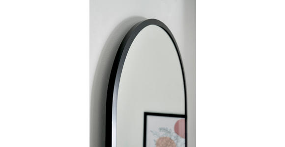 BADEZIMMERSPIEGEL 50/90/5 cm  - Schwarz, KONVENTIONELL, Glas/Kunststoff (50/90/5cm) - Linea Natura