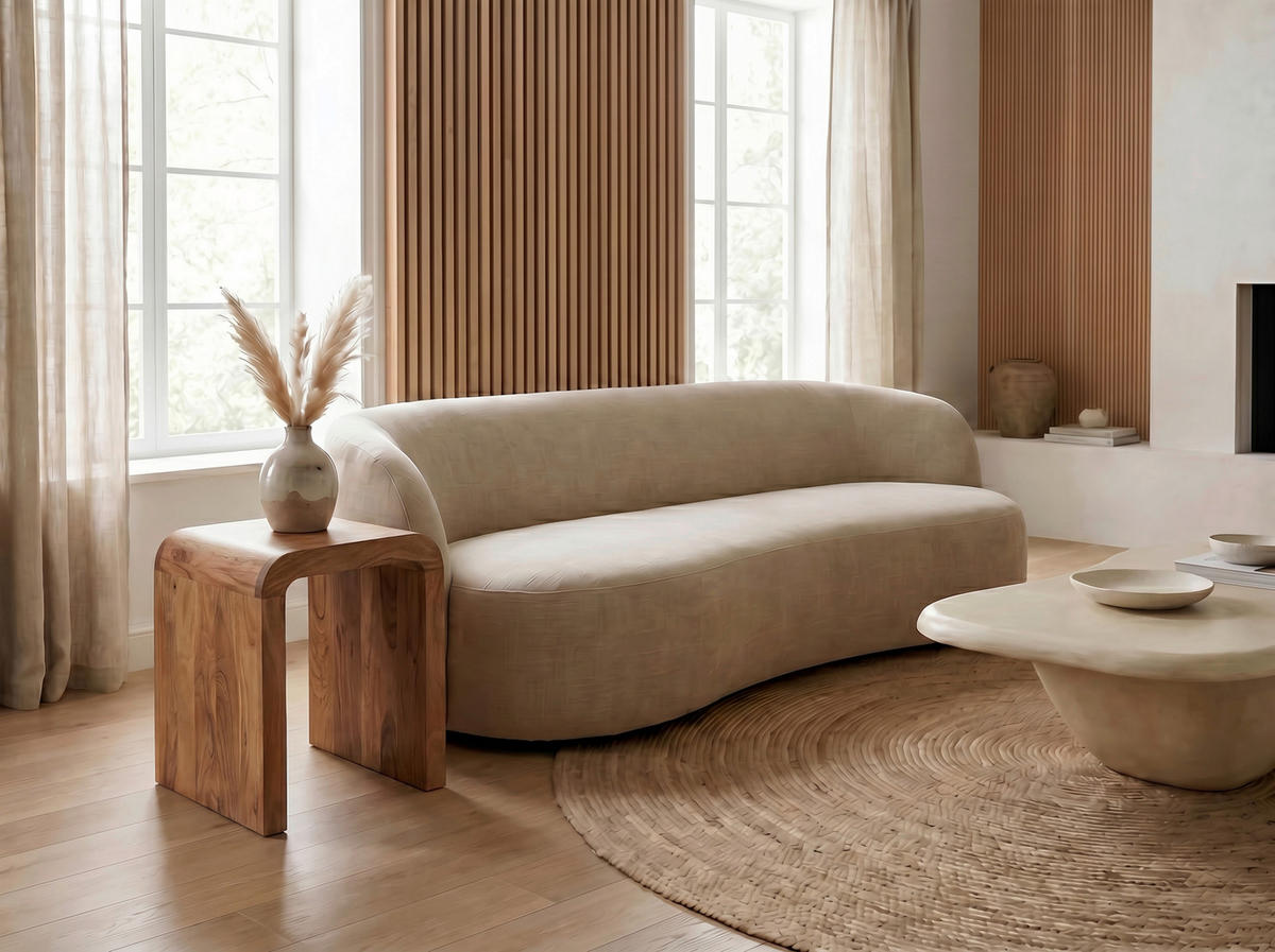 BEISTELLTISCH in Holz 45/45/45 cm  - Akaziefarben, Design, Holz (45/45/45cm) - Livetastic