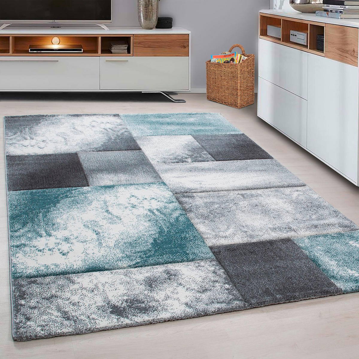 WEBTEPPICH 160/230 cm Hawaii 1710 Blau  - Blau, KONVENTIONELL, Textil (160/230cm)