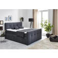 BOXSPRINGBETT 180/200 cm  in Grau  - Grau, KONVENTIONELL, Textil (180/200cm) - Carryhome