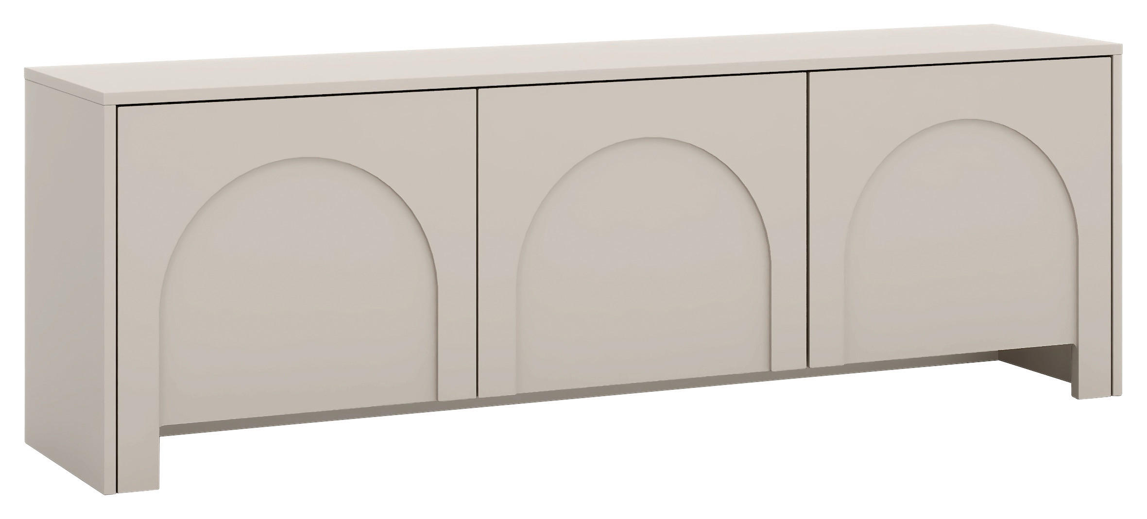 LOWBOARD Arco  in 153,5/51/35 cm  - Kaschmir, Design, Holzwerkstoff (153,5/51/35cm) - Boxxx