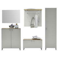 GARDEROBE 5-teilig  in 260/192/36 cm  - Sandfarben/Eichefarben, Design, Holz/Holzwerkstoff (260/192/36cm) - Dieter Knoll