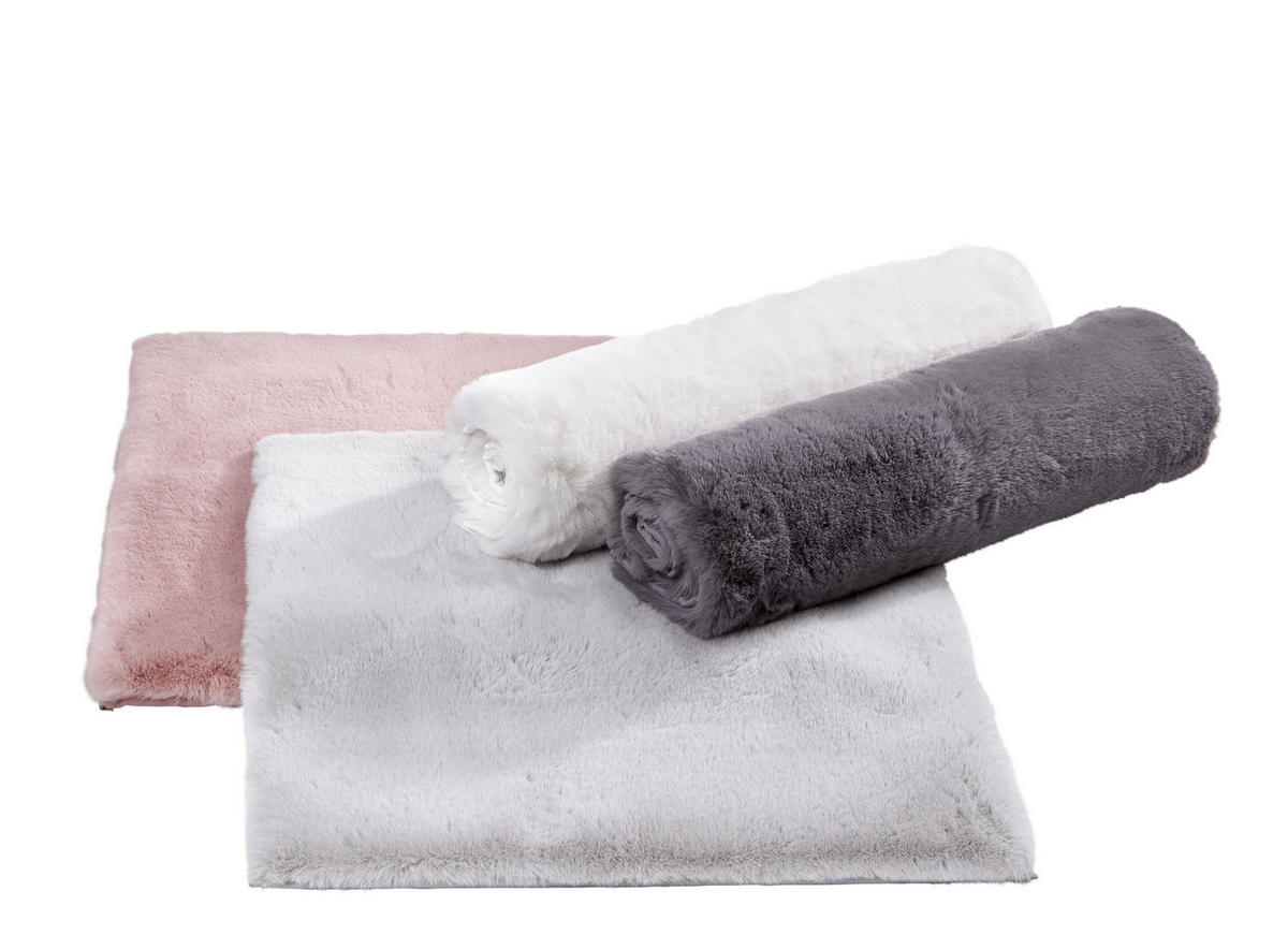 KOPALNIŠKA PREPROGA SECCO  srebrne barve 60/60 cm  - srebrne barve, Design, umetna masa/tekstil (60/60cm) - Esposa