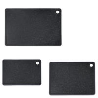 SCHNEIDEBRETT-SET Kunststoff  - Schwarz, Basics, Kunststoff - Kesper