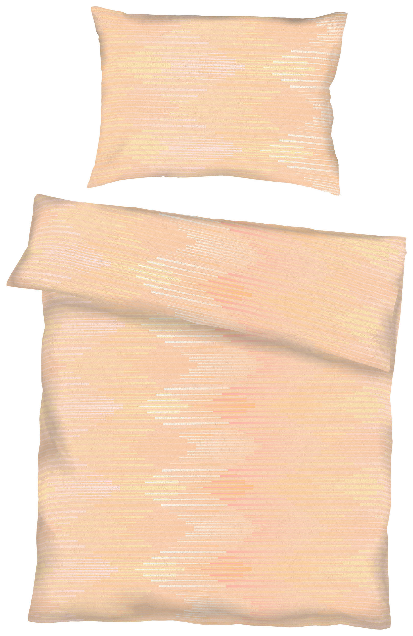 Kaeppel Bettwäsche Ikat Allover Aprikose 135x200 cm